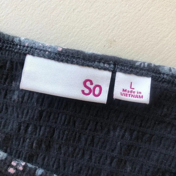 SO Floral Short Sleeve Tee Shirt L - Picture 4 of 4